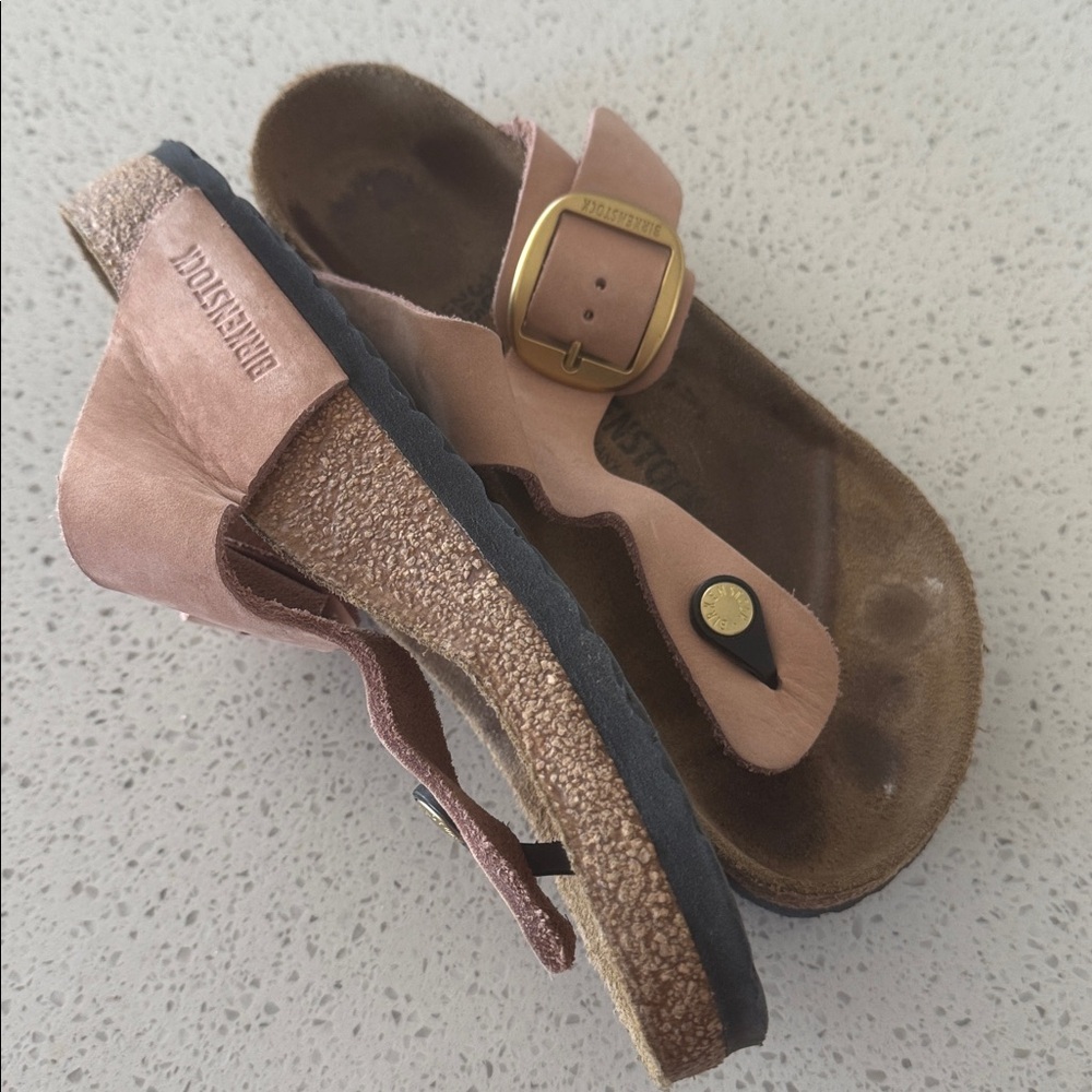 Birkenstock Rose Sandals with Brass Buckle